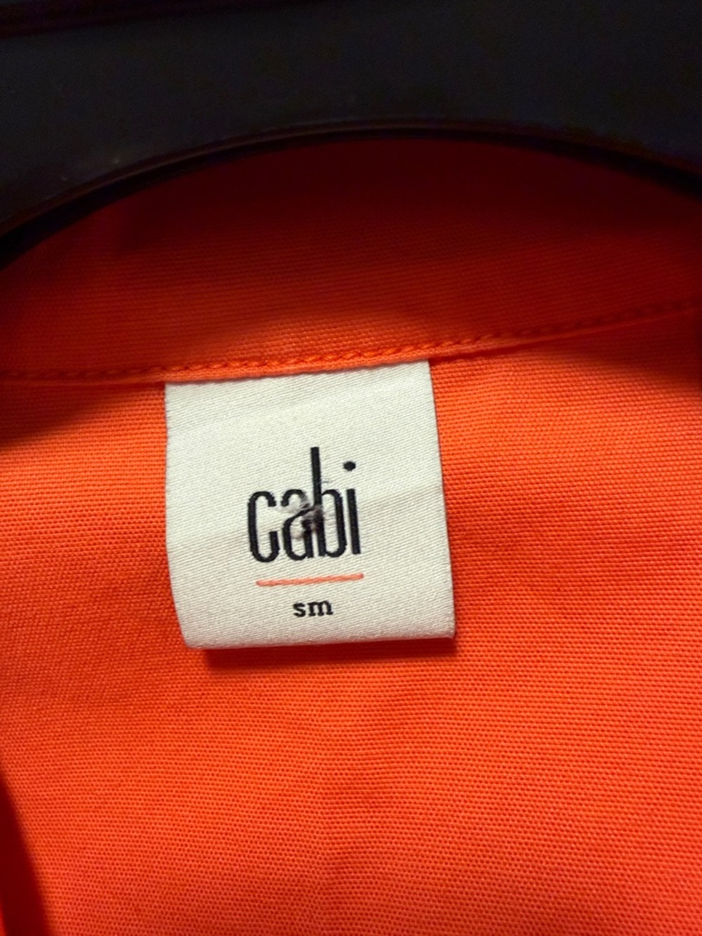 Cabi orange cotton blend jacket - size small - Picture 3 of 5
